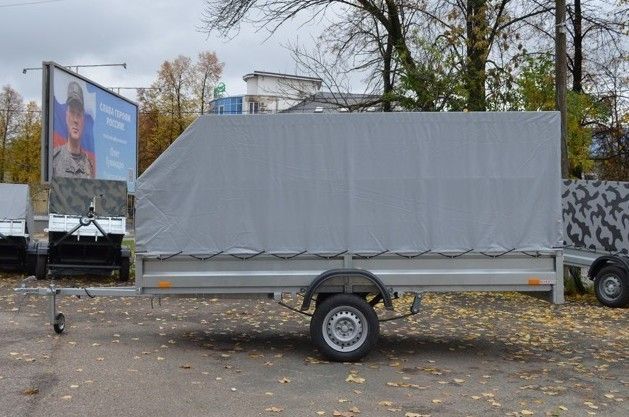 3.5х1.5, R13 Автомобильный легковой прицеп KOiRA 3.5 тент серый