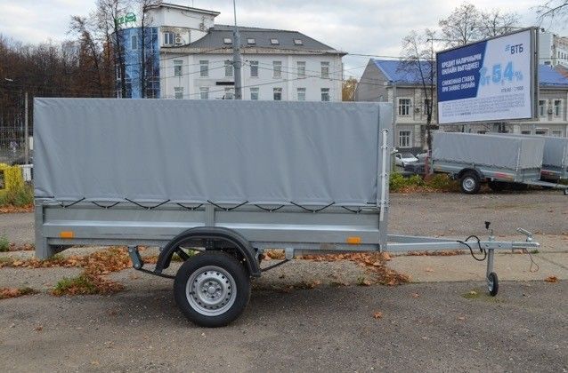2.55х1.3, R13 Автомобильный легковой прицеп KOiRA 2.55 тент серый