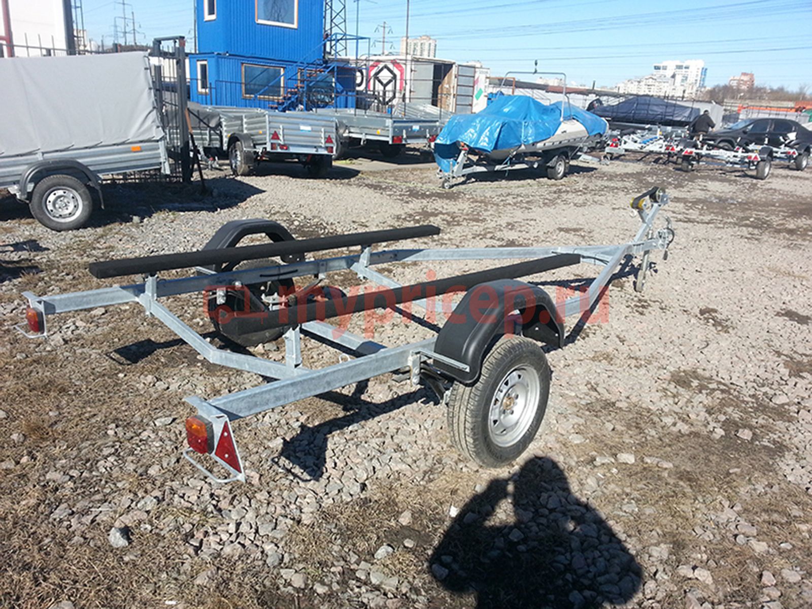 Автоприцеп Laker Smart Trailer 750, оцинкованный на рессорной подвеске