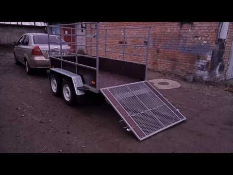 Прицеп скотовоз 2.4м  2-х осний на 2200 кг
