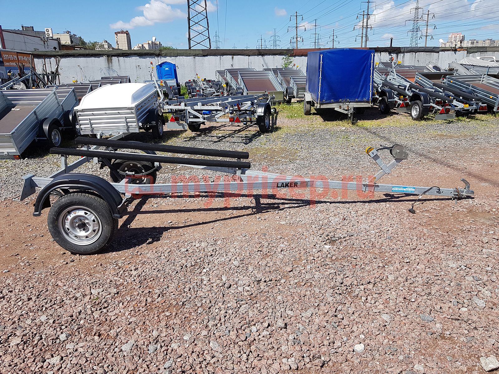 Автоприцеп LAKER Smart Trailer 300 Light, на рессорной подвеске, оцинкованный