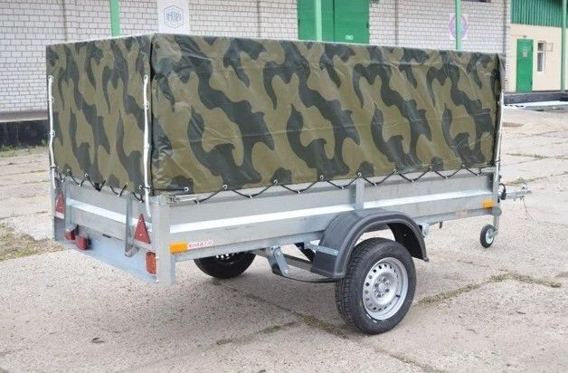 2.55х1.3, R13 Автомобильный легковой прицеп KOiRA 2.55 тент камуфляж