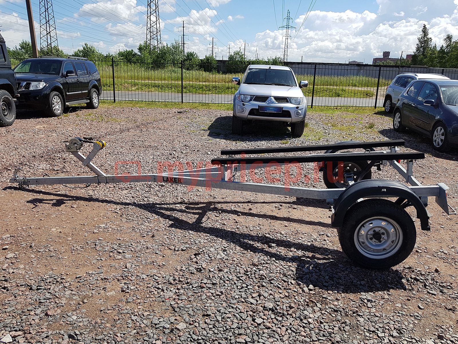 Автоприцеп LAKER Smart Trailer 300 Light, на рессорной подвеске, оцинкованный
