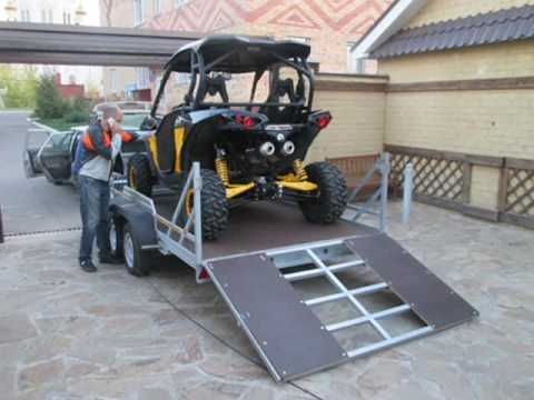 Оцинкованный прицеп для перевозки Багги WSnowmobile