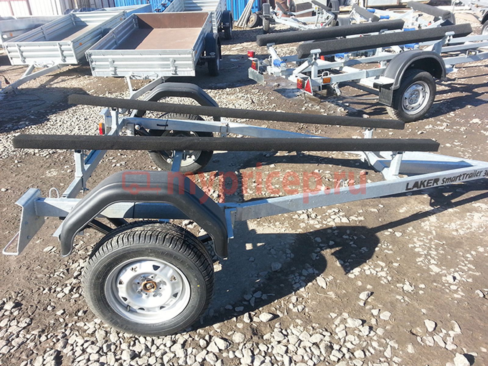 Автоприцеп LAKER Smart Trailer 300 Light, на рессорной подвеске, оцинкованный