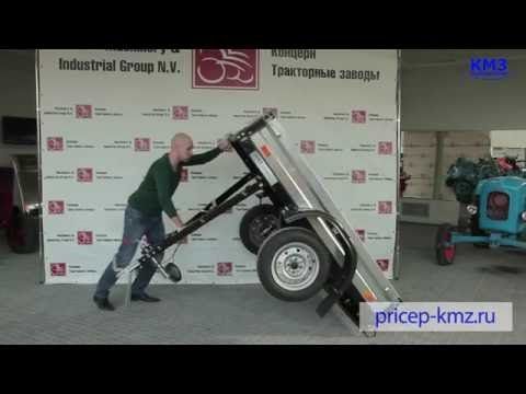 Как поставить прицеп вертикально