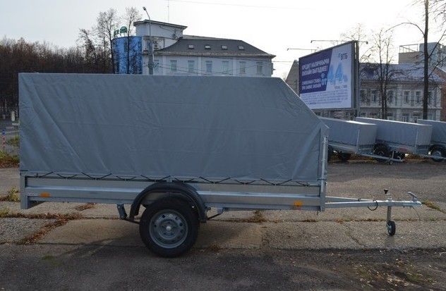 3.5х1.5, R16 Автомобильный легковой прицеп KOiRA 3.5 тент серый