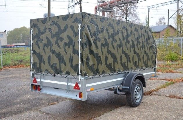 3.5х1.5, R16 Автомобильный легковой прицеп KOiRA 3.5 тент камуфляж