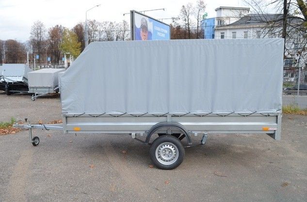3.5х1.5, R13 Автомобильный легковой прицеп KOiRA 3.5 тент серый