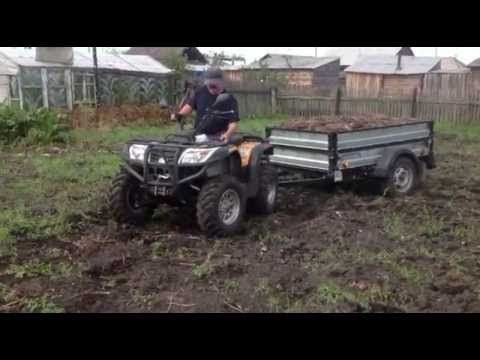 Прицеп "Крепыш" в работе