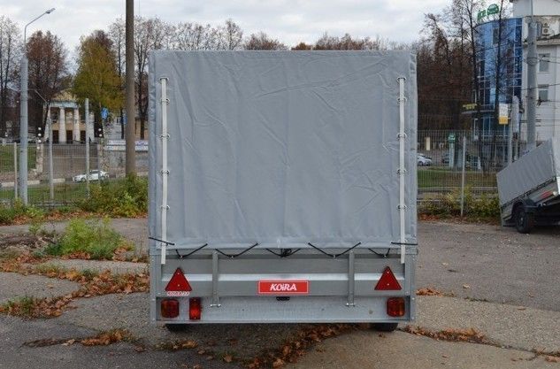 3.5х1.5, R13 Автомобильный легковой прицеп KOiRA 3.5 тент серый