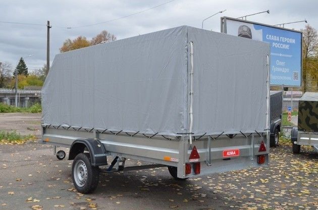3.5х1.5, R13 Автомобильный легковой прицеп KOiRA 3.5 тент серый