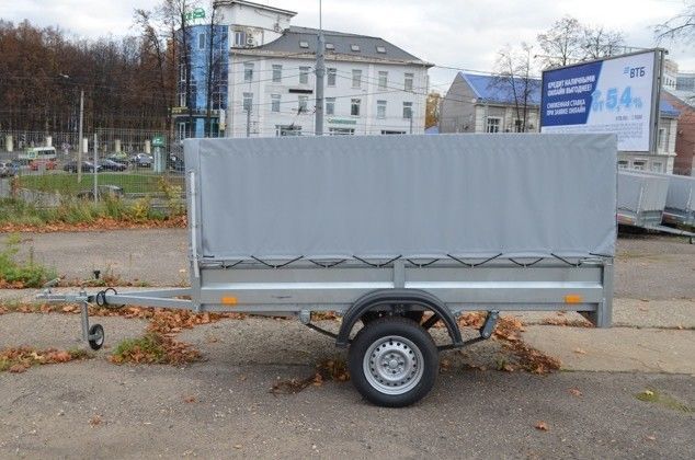 2.55х1.3, R13 Автомобильный легковой прицеп KOiRA 2.55 тент серый