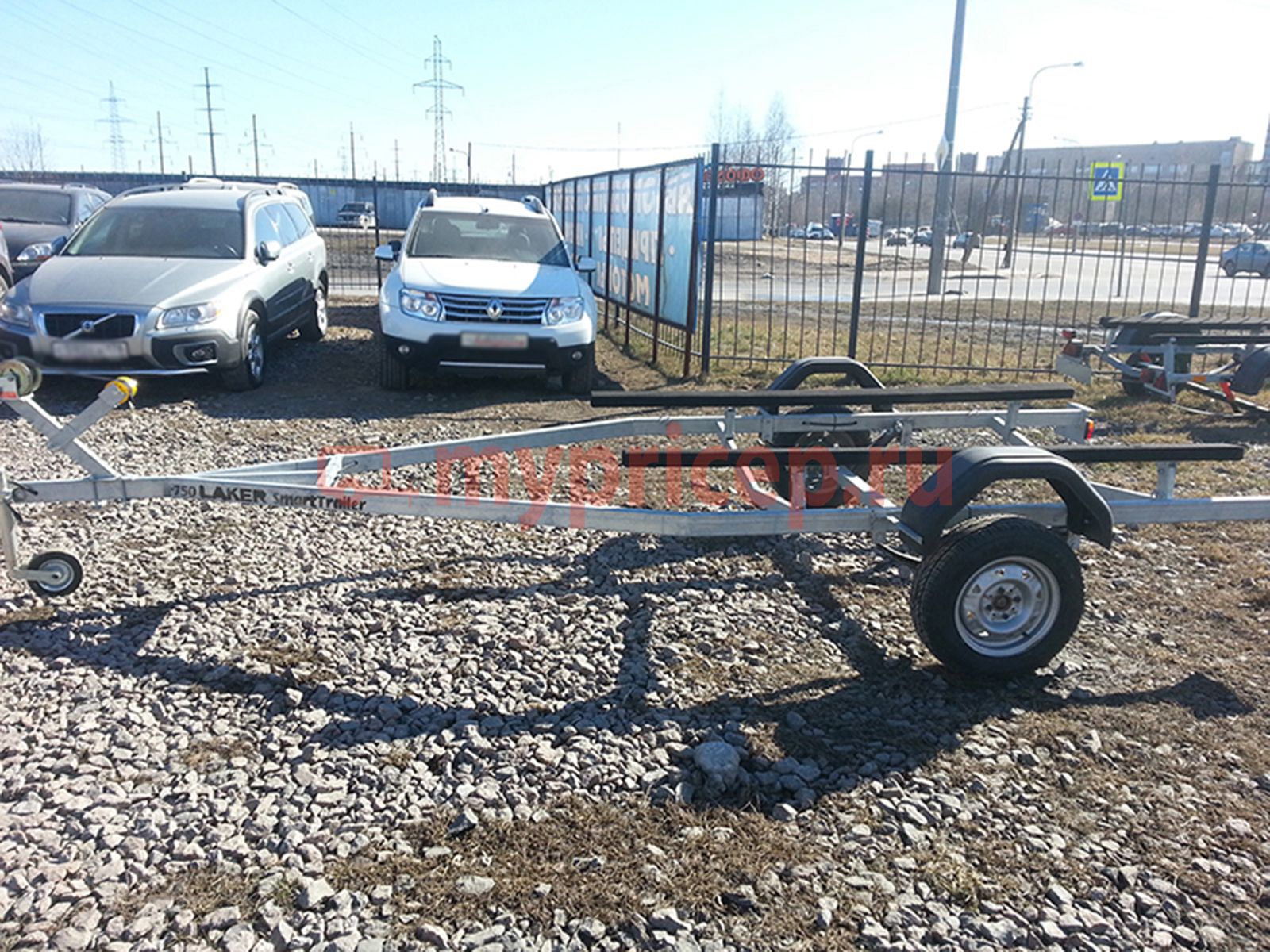 Автоприцеп Laker Smart Trailer 750, оцинкованный на рессорной подвеске