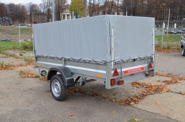 2.55х1.3, R13 Автомобильный легковой прицеп KOiRA 2.55 тент серый