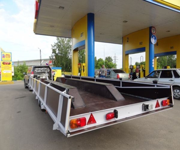 Прицеп для перевозки катера на воздушной подушке Багем