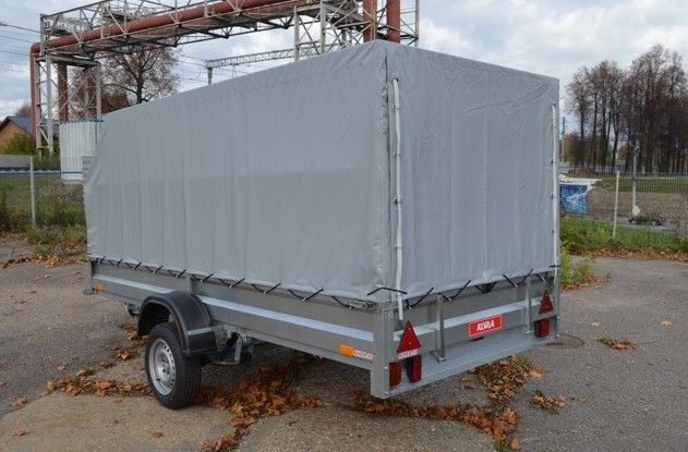 3.5х1.5, R13 Автомобильный легковой прицеп KOiRA 3.5 тент серый
